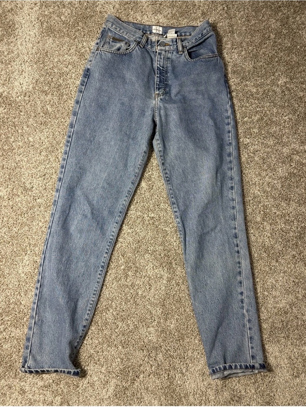 Calvin Klein Jeans Men's Straight Medium Wash 5-Pocket Mid Rise Denim 4